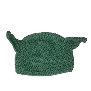 Hand Crochet Baby Yoda Inspired Hat With Ears